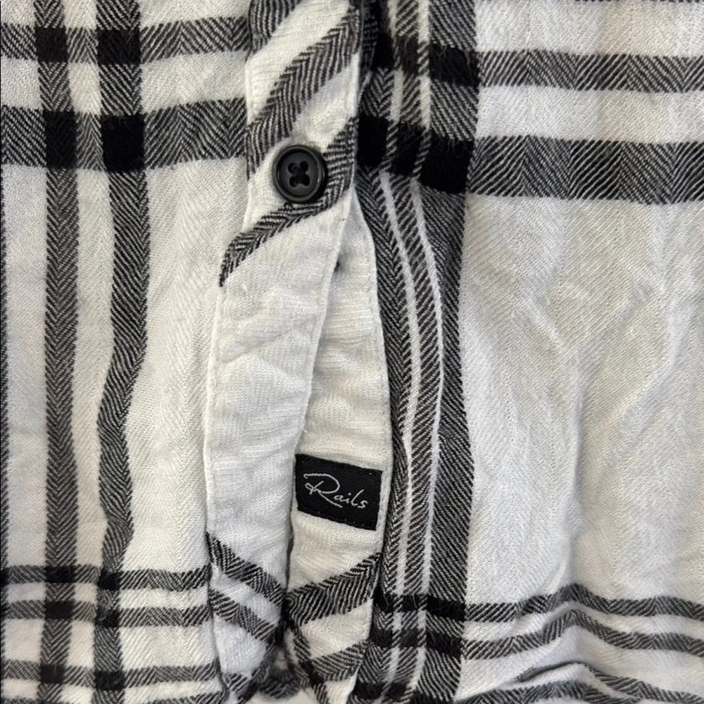 Rails Monochrome Plaid Button-Up Shirt - Picture 3 of 4